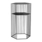 Frame Hexagon Metal End Table Set Simple Iron Sofa Side Accent Table with Storage Shelf 15"L x 15"W x 26"H Black 1 Clearhalo 'Coffee & Accent Tables' 'End & Side Tables' 'end_side_tables' 'furn' 'furn_end_side_tables' 'Furniture' 'Living Room Furniture' 6609066