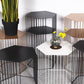 Frame Hexagon Metal End Table Set Simple Iron Sofa Side Accent Table with Storage Shelf Clearhalo 'Coffee & Accent Tables' 'End & Side Tables' 'end_side_tables' 'furn' 'furn_end_side_tables' 'Furniture' 'Living Room Furniture' 6609071