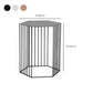 Frame Hexagon Metal End Table Set Simple Iron Sofa Side Accent Table with Storage Shelf Clearhalo 'Coffee & Accent Tables' 'End & Side Tables' 'end_side_tables' 'furn' 'furn_end_side_tables' 'Furniture' 'Living Room Furniture' 6609091
