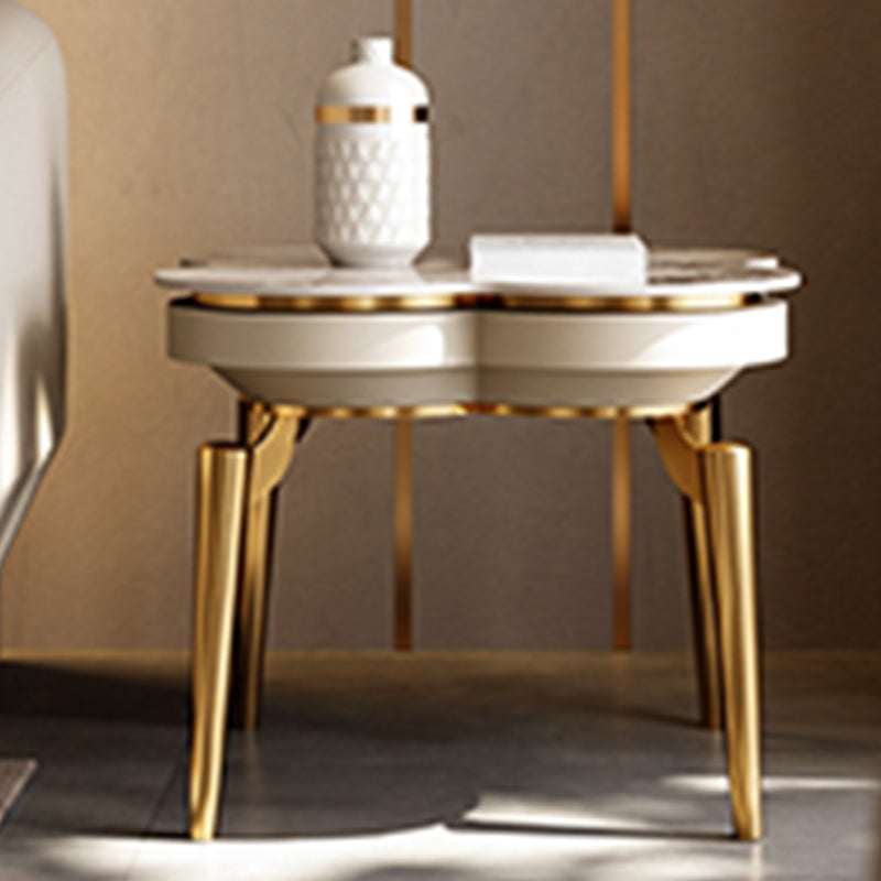 19.7inch Tall Side Table 4 Legs Base Type Slate  Nesting Tables