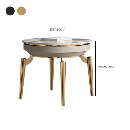 Tavolino laterale alto 19,7 pollici 4 gambe tavoli di nidificazione in ardesia