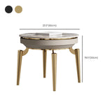 19.7inch Tall Side Table 4 Legs Base Type Slate  Nesting Tables