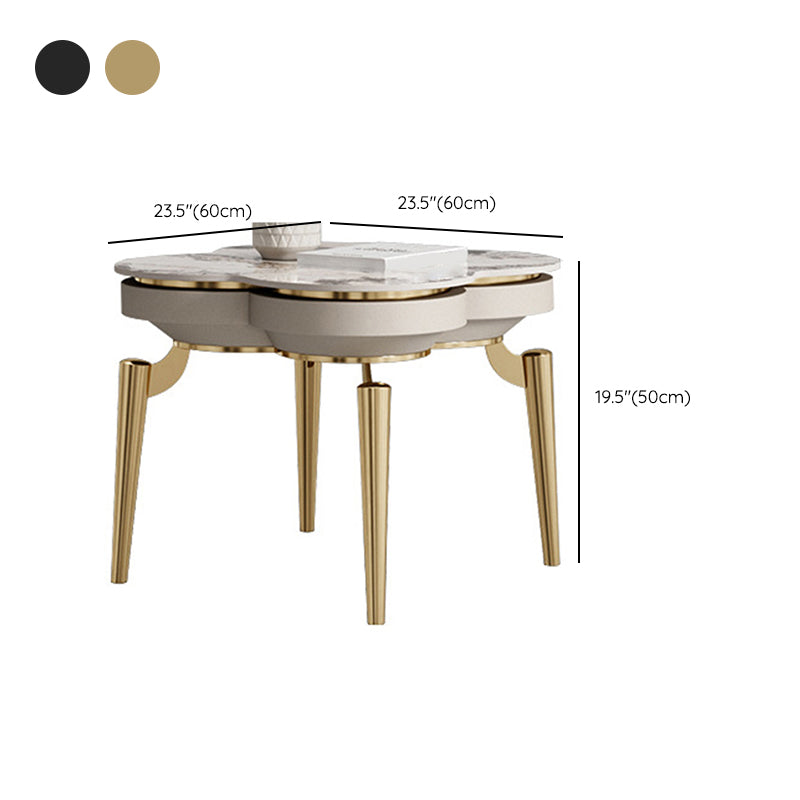 19.7inch Tall Side Table 4 Legs Base Type Slate  Nesting Tables