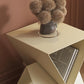 Modern 19.68" Tall End Table Metal Square Abstract Side Table