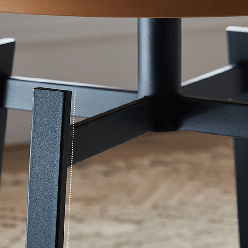 Tavolo laterale alto 19,68 pollici moderno tavolo laterale superiore del vassoio metallico