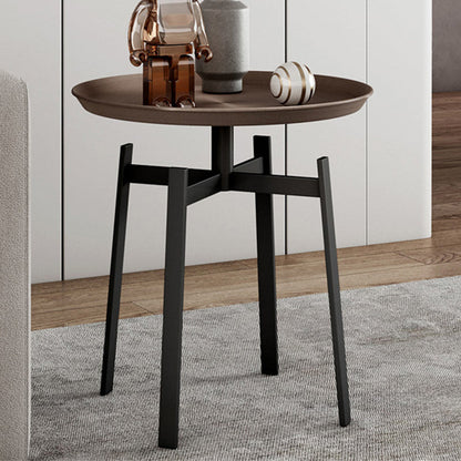 Tavolo laterale alto 19,68 pollici moderno tavolo laterale superiore del vassoio metallico