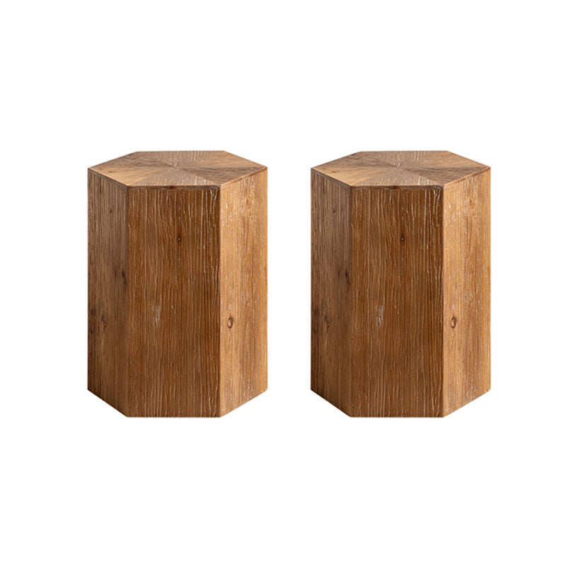 Tavolino laterale di country quadrato / esagono