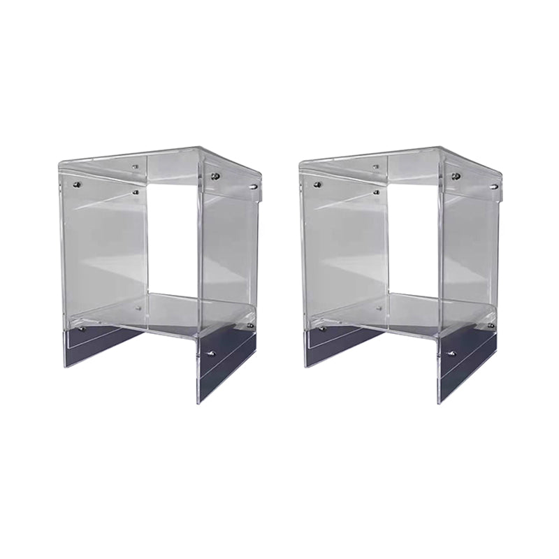 プラスチックサイドエンド表15.94 "幅のそりソファサイドアクセントテーブル