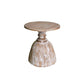 Round Pedestal Side Table French Rustic Side End Snack Table Natural 1 Clearhalo 'Coffee & Accent Tables' 'End & Side Tables' 'end_side_tables' 'furn' 'furn_end_side_tables' 'Furniture' 'Living Room Furniture' 6609334