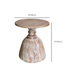Round Pedestal Side Table French Rustic Side End Snack Table Clearhalo 'Coffee & Accent Tables' 'End & Side Tables' 'end_side_tables' 'furn' 'furn_end_side_tables' 'Furniture' 'Living Room Furniture' 6609343