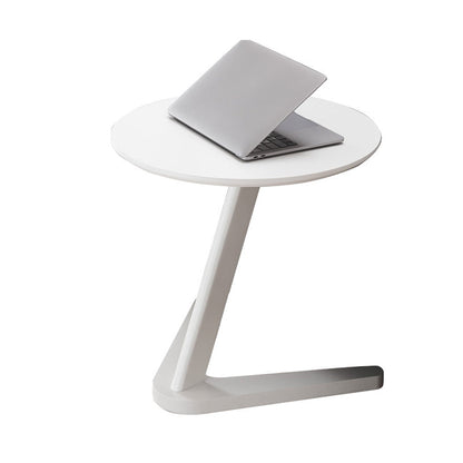 Tavolo da latero rotondo contemporaneo in gomma da snack laterale