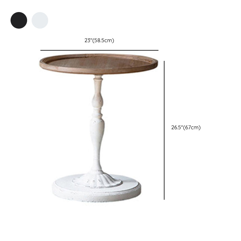 Tavolino in legno in legno di campagna francese tavolo da base di ferro in difficoltà