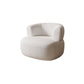 Living Room Modern Accent Armchair Round Arms Fixed Back Armchair White Polyester Polyester Blend 1 Piece Clearhalo 'Accent Chairs' 'accent_chairs' 'Chairs & Seating' 'furn' 'furn_accent_chairs' 'Furniture' 'Living Room Furniture' 6609486