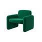 Mid-century Modern Accent Armchair Solid Color Fixed Back Armchair Green Flannel 1 Piece Clearhalo 'Accent Chairs' 'accent_chairs' 'Chairs & Seating' 'furn' 'furn_accent_chairs' 'Furniture' 'Living Room Furniture' 6609521