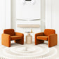 Mid-century Modern Accent Armchair Solid Color Fixed Back Armchair Clearhalo 'Accent Chairs' 'accent_chairs' 'Chairs & Seating' 'furn' 'furn_accent_chairs' 'Furniture' 'Living Room Furniture' 6609522