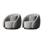 Contemporary Solid Color Arm Chair Living Room Swivel Barrel Chair Grey Velvet 2 Piece Set Clearhalo 'Accent Chairs' 'accent_chairs' 'Chairs & Seating' 'furn' 'furn_accent_chairs' 'Furniture' 'Living Room Furniture' 6609550