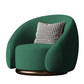 Contemporary Solid Color Arm Chair Living Room Swivel Barrel Chair Green Velvet 1 Piece Clearhalo 'Accent Chairs' 'accent_chairs' 'Chairs & Seating' 'furn' 'furn_accent_chairs' 'Furniture' 'Living Room Furniture' 6609565