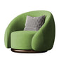 Contemporary Solid Color Arm Chair Living Room Swivel Barrel Chair Light Green Velvet 1 Piece Clearhalo 'Accent Chairs' 'accent_chairs' 'Chairs & Seating' 'furn' 'furn_accent_chairs' 'Furniture' 'Living Room Furniture' 6609569