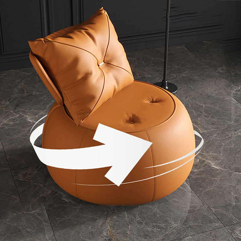 Contemporary Solid Color Lounge Chair Living Room Swivel Side Chair Clearhalo 'Accent Chairs' 'accent_chairs' 'Chairs & Seating' 'furn' 'furn_accent_chairs' 'Furniture' 'Living Room Furniture' 6609594