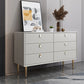 Commode de rangement en pierre avec commode Glam classique de 15,6 pouces