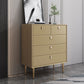Commode de rangement en pierre avec commode Glam classique de 15,6 pouces