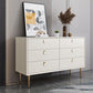 Commode de rangement en pierre avec commode Glam classique de 15,6 pouces