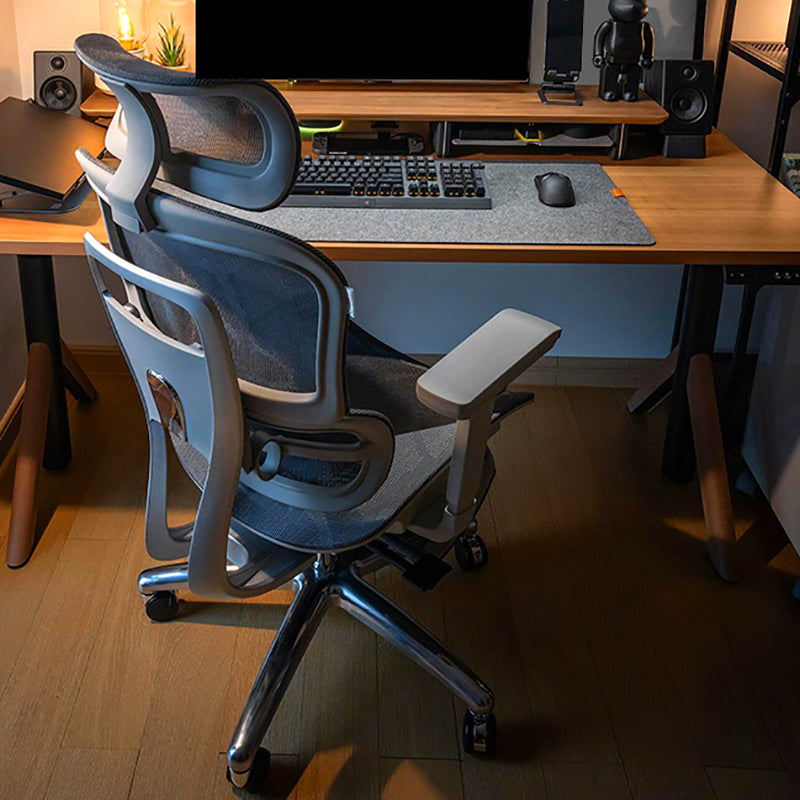 Modern Desk Chair Adjustable Seat Height Office Chair with Wheels Clearhalo 'furn' 'furn_office_chair' 'Furniture' 'Office Chairs' 'Office Furniture' 'office_chair' 6609667