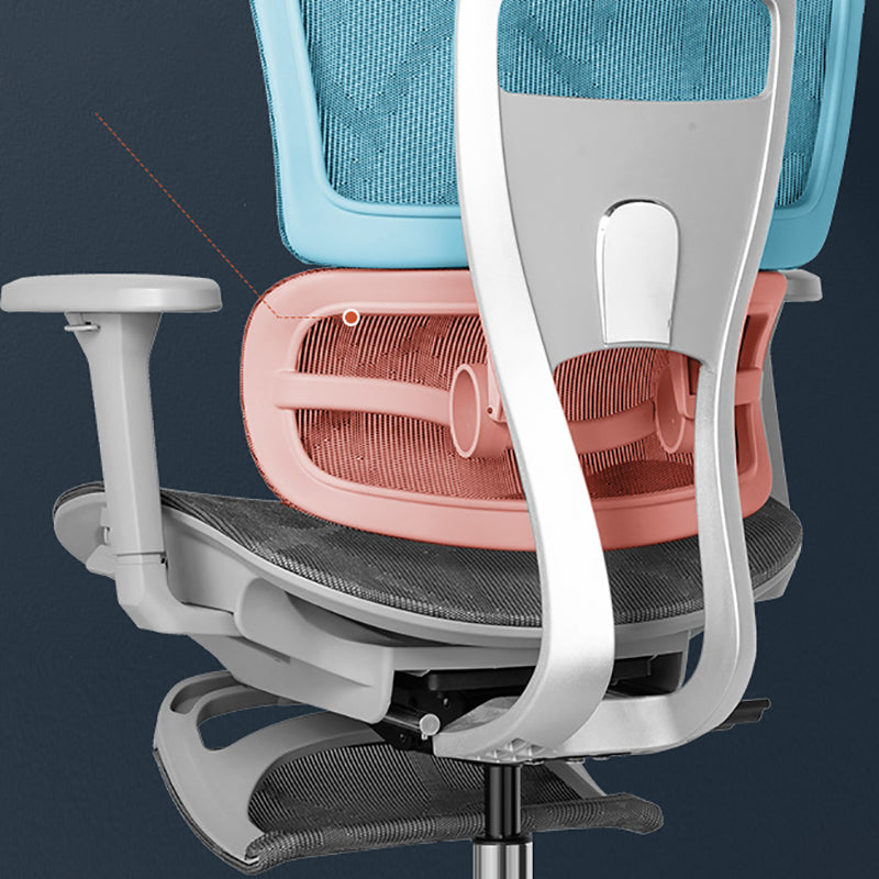 Modern Desk Chair Adjustable Seat Height Office Chair with Wheels Clearhalo 'furn' 'furn_office_chair' 'Furniture' 'Office Chairs' 'Office Furniture' 'office_chair' 6609677