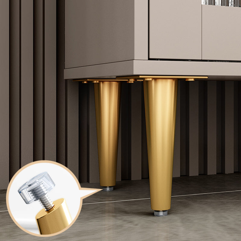 Holzbuffetttisch Glamstil 60,3-Zoll-Seitenbrett mit Schränken und Schublade