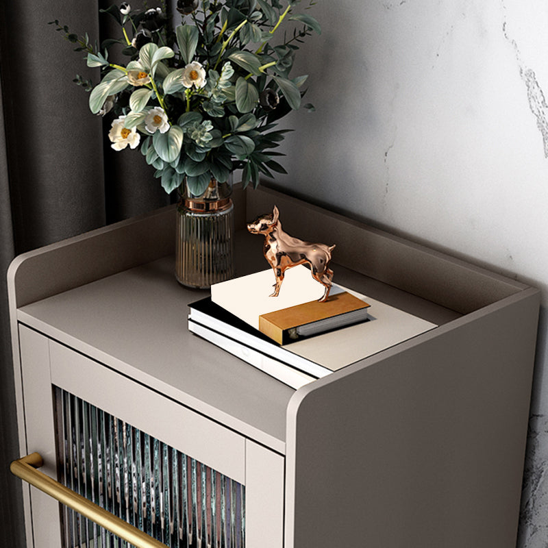 Holzbuffetttisch Glamstil 60,3-Zoll-Seitenbrett mit Schränken und Schublade