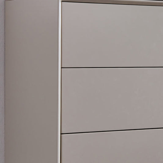 Sideboard a buffet contemporanei con cassetti in pietra e server buffet in legno