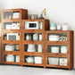 Brown Bamboo Kitchen Server Modern Dining Server for Living Room Clearhalo 'buffet_sideboard' 'Buffets & Sideboards' 'furn' 'furn_buffet_sideboard' 'Furniture' 'Kitchen & Dining Furniture' 6609789