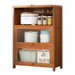 Brown Bamboo Kitchen Server Modern Dining Server for Living Room 27.6"L x 13"W x 41.7"H Clearhalo 'buffet_sideboard' 'Buffets & Sideboards' 'furn' 'furn_buffet_sideboard' 'Furniture' 'Kitchen & Dining Furniture' 6609804