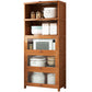 Brown Bamboo Kitchen Server Modern Dining Server for Living Room 27.6"L x 13"W x 67.7"H Clearhalo 'buffet_sideboard' 'Buffets & Sideboards' 'furn' 'furn_buffet_sideboard' 'Furniture' 'Kitchen & Dining Furniture' 6609815