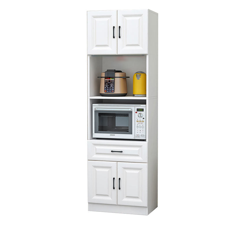 Server per la cena in stile glam ingegnerizzato in legno con archiviazione aperta