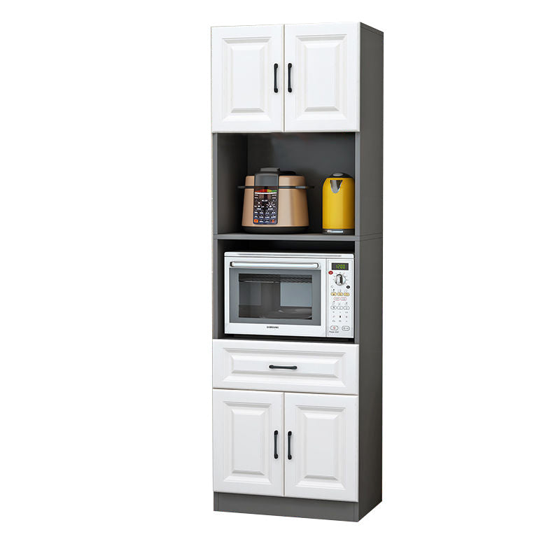 Server per la cena in stile glam ingegnerizzato in legno con archiviazione aperta