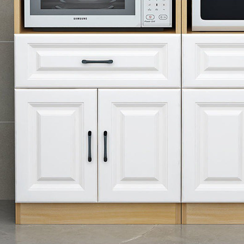 Server per la cena in stile glam ingegnerizzato in legno con archiviazione aperta