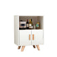 Server moderno in stile server ingegnerizzato da cucina con gambe in legno