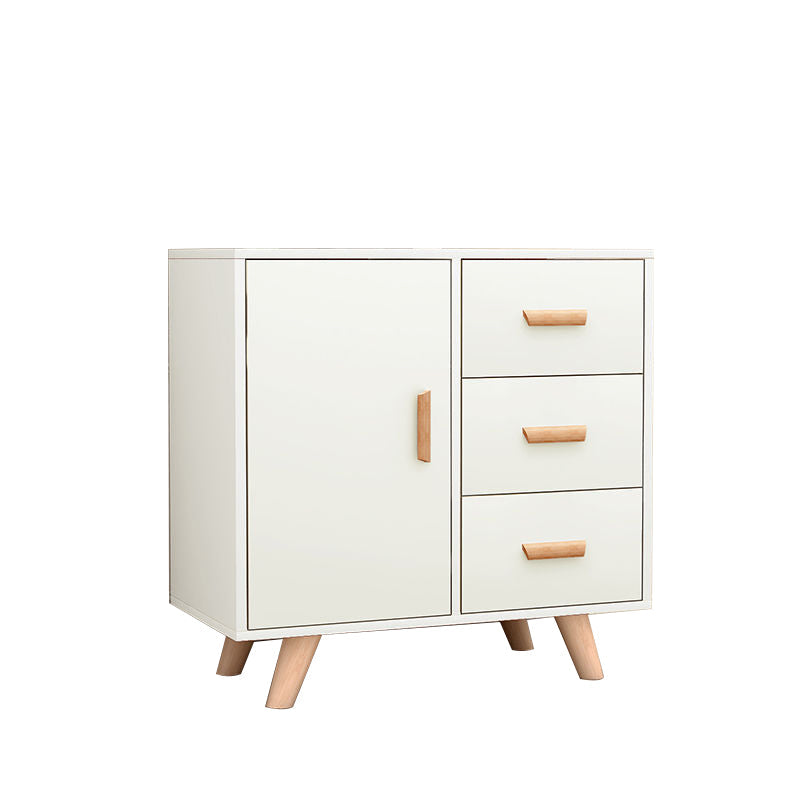 Server moderno in stile server ingegnerizzato da cucina con gambe in legno