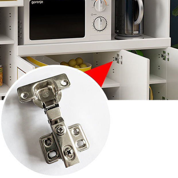 Server ingegnerizzato in ingegnerizzato server di cucina in stile glam con archiviazione aperta