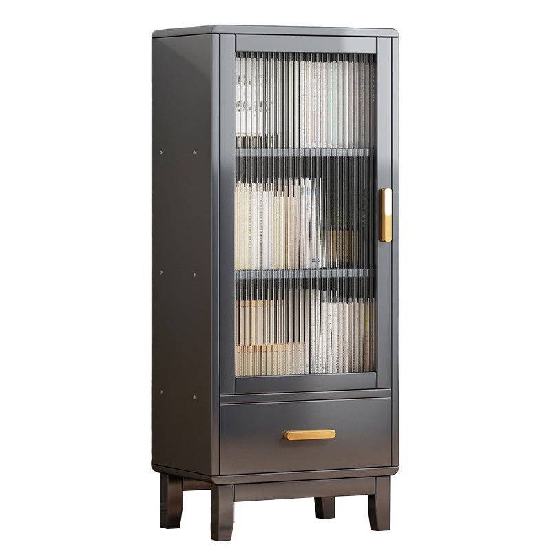 Glam -stijl Acryl -deurserver Bamboo Dinner Server met 1 lade