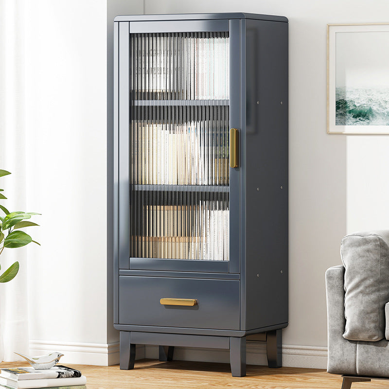 Glam -stijl Acryl -deurserver Bamboo Dinner Server met 1 lade