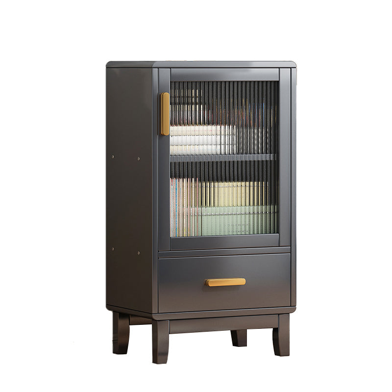 Glam -stijl Acryl -deurserver Bamboo Dinner Server met 1 lade