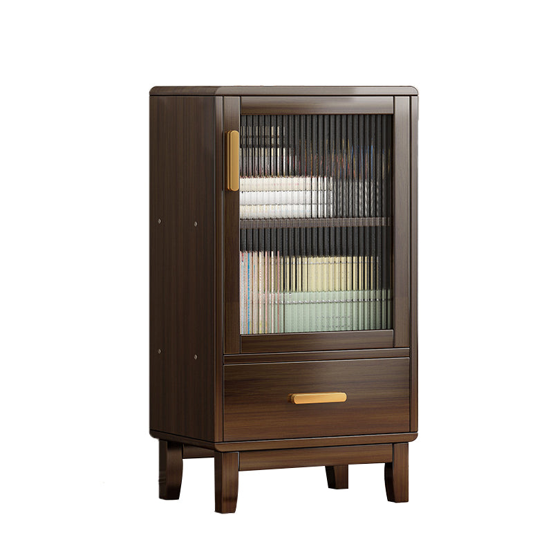 Glam -stijl Acryl -deurserver Bamboo Dinner Server met 1 lade