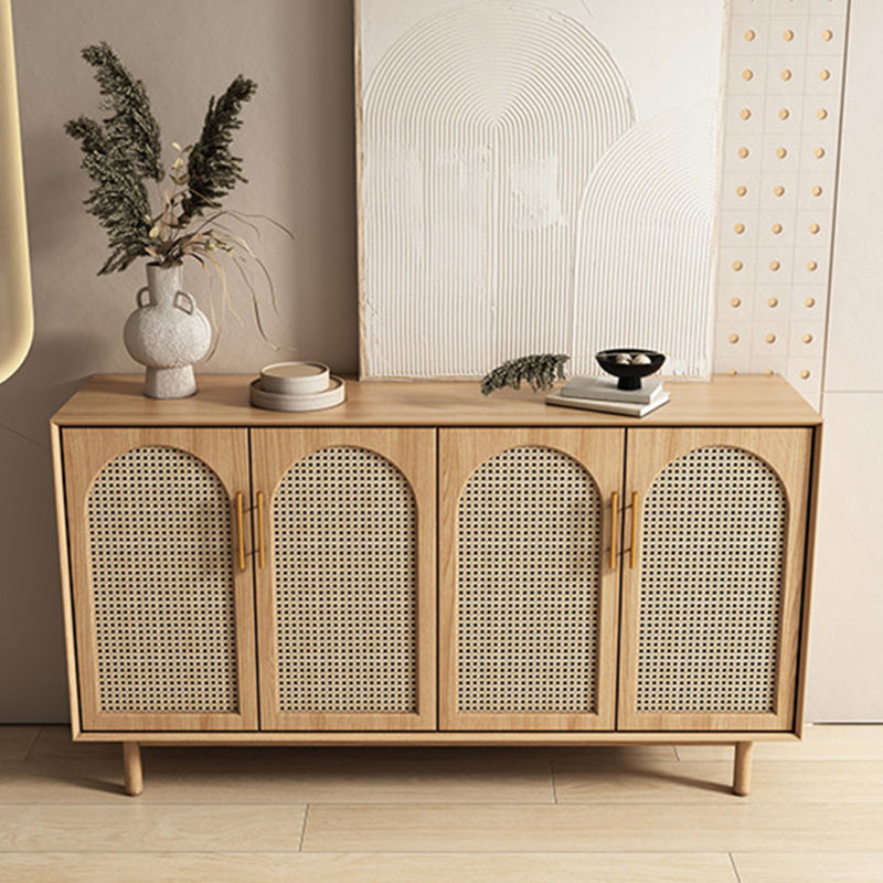 Tavolo a buffet in legno massiccio moderno scheda laterale in stile moderno con armadi