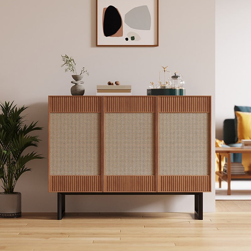 Tavolo da buffet contemporaneo Scheda laterale in legno massiccio con armadi