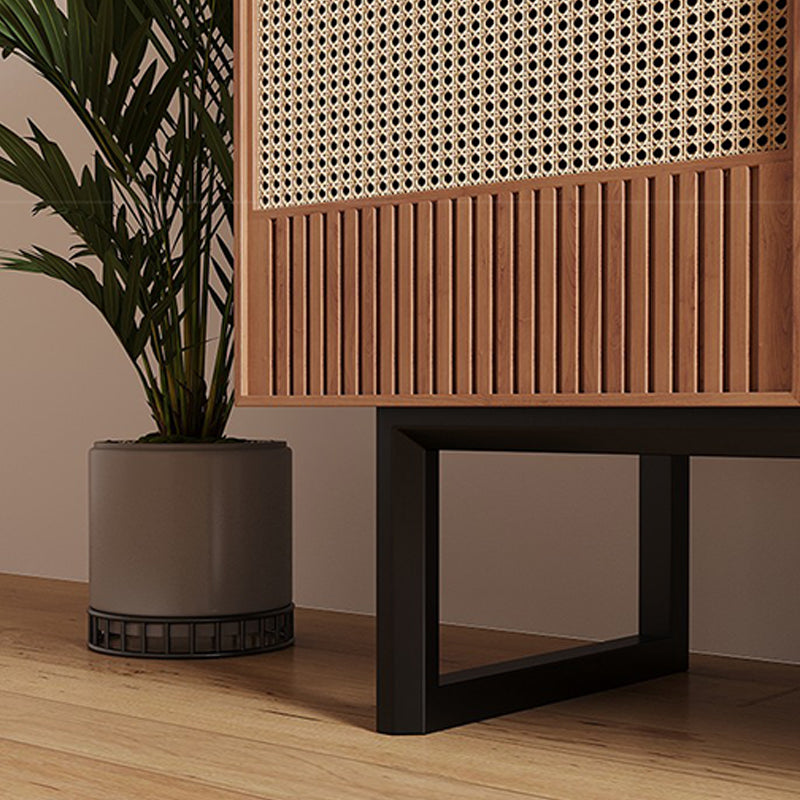 Tavolo da buffet contemporaneo Scheda laterale in legno massiccio con armadi