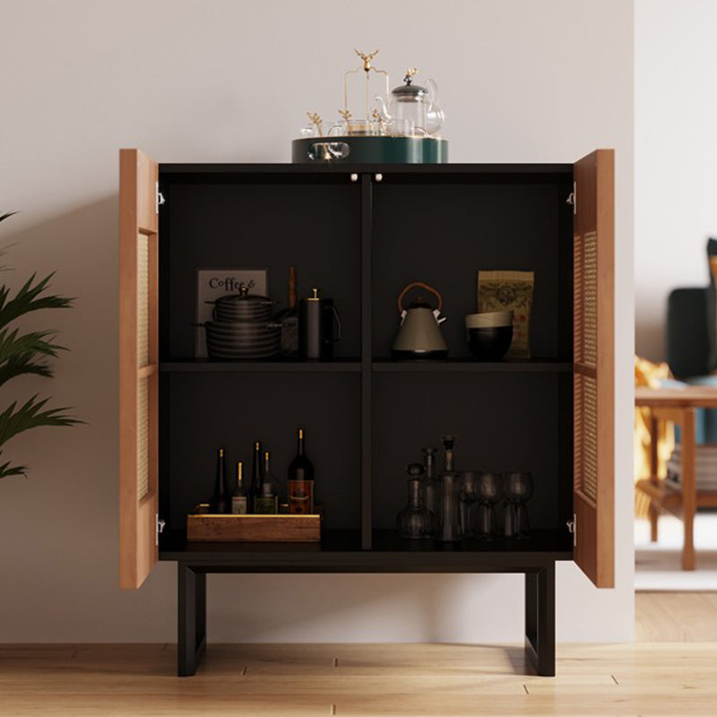 Tavolo da buffet contemporaneo Scheda laterale in legno massiccio con armadi