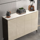 Glam Style Sideboard Cabinet Wood Buffet Sideboard with Cabinets
