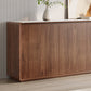 Sideboard a buffet marrone con cassetti server per pranzo contemporanei